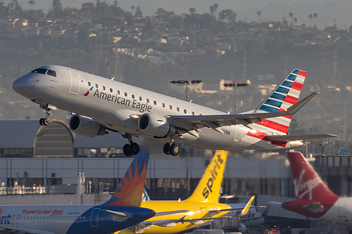 Compass Airlines Embraer ERJ-175 N217NN at Los Angeles International Airport (KLAX/LAX) Compass Airlines Embraer ERJ-175 N217NN at Los Angeles International Airport (KLAX/LAX)