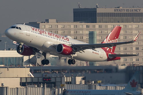 Virgin America Airbus A320-200 N283VA at Los Angeles International Airport (KLAX/LAX)