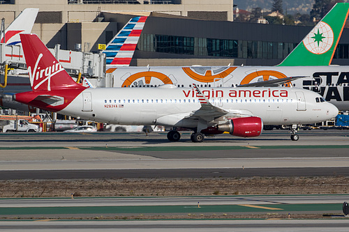 Virgin America Airbus A320-200 N283VA at Los Angeles International Airport (KLAX/LAX) Virgin America Airbus A320-200 N283VA at Los Angeles International Airport (KLAX/LAX)