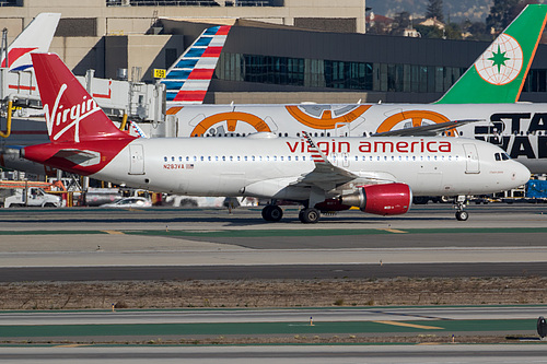 Virgin America Airbus A320-200 N283VA at Los Angeles International Airport (KLAX/LAX)