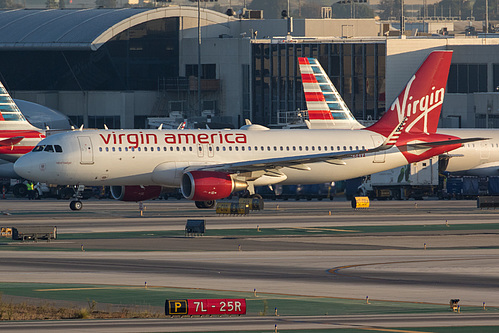 Virgin America Airbus A320-200 N284VA at Los Angeles International Airport (KLAX/LAX)