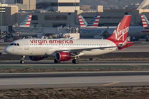 Virgin America Airbus A320-200 N284VA at Los Angeles International Airport (KLAX/LAX)