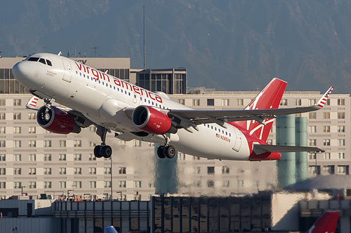 Virgin America Airbus A320-200 N285VA at Los Angeles International Airport (KLAX/LAX)