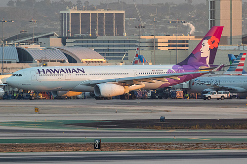 Hawaiian Airlines Airbus A330-200 N395HA at Los Angeles International Airport (KLAX/LAX) Hawaiian Airlines Airbus A330-200 N395HA at Los Angeles International Airport (KLAX/LAX)