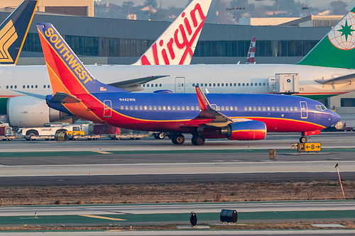 Southwest Airlines Boeing 737-700 N442WN at Los Angeles International Airport (KLAX/LAX) Southwest Airlines Boeing 737-700 N442WN at Los Angeles International Airport (KLAX/LAX)