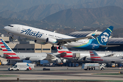 Alaska Airlines Boeing 737-900ER N448AS at Los Angeles International Airport (KLAX/LAX) Alaska Airlines Boeing 737-900ER N448AS at Los Angeles International Airport (KLAX/LAX)