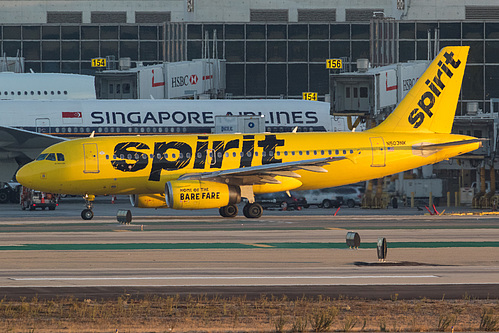 Spirit Airlines Airbus A319-100 N503NK at Los Angeles International Airport (KLAX/LAX) Spirit Airlines Airbus A319-100 N503NK at Los Angeles International Airport (KLAX/LAX)