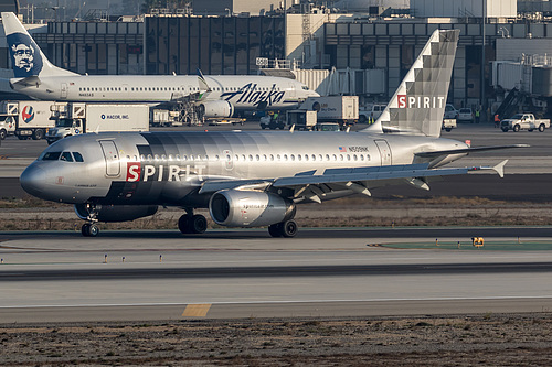 Spirit Airlines Airbus A319-100 N509NK at Los Angeles International Airport (KLAX/LAX)