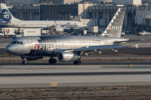 Spirit Airlines Airbus A319-100 N509NK at Los Angeles International Airport (KLAX/LAX) Spirit Airlines Airbus A319-100 N509NK at Los Angeles International Airport (KLAX/LAX)