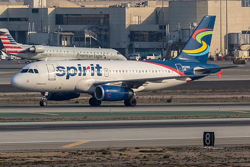 Spirit Airlines Airbus A319-100 N519NK at Los Angeles International Airport (KLAX/LAX)