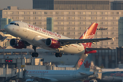 Virgin America Airbus A319-100 N521VA at Los Angeles International Airport (KLAX/LAX)