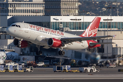 Virgin America Airbus A319-100 N525VA at Los Angeles International Airport (KLAX/LAX) Virgin America Airbus A319-100 N525VA at Los Angeles International Airport (KLAX/LAX)