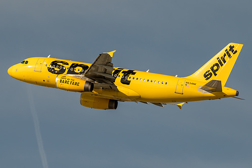 Spirit Airlines Airbus A319-100 N534NK at Los Angeles International Airport (KLAX/LAX)