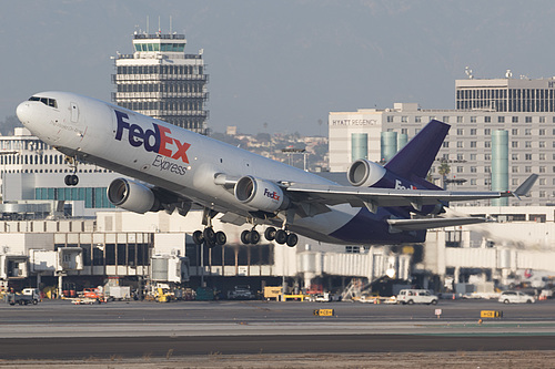 FedEx McDonnell Douglas MD-11F N585FE at Los Angeles International Airport (KLAX/LAX) FedEx McDonnell Douglas MD-11F N585FE at Los Angeles International Airport (KLAX/LAX)