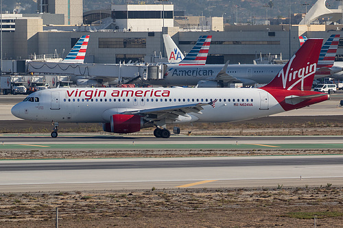 Virgin America Airbus A320-200 N624VA at Los Angeles International Airport (KLAX/LAX)