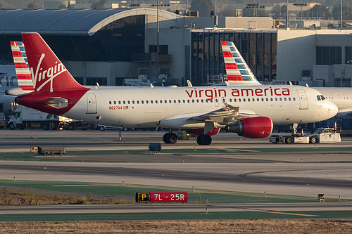 Virgin America Airbus A320-200 N627VA at Los Angeles International Airport (KLAX/LAX)