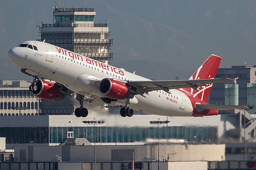 Virgin America Airbus A320-200 N628VA at Los Angeles International Airport (KLAX/LAX)