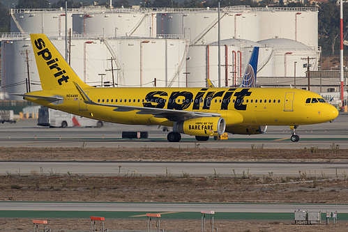 Spirit Airlines Airbus A320-200 N644NK at Los Angeles International Airport (KLAX/LAX) Spirit Airlines Airbus A320-200 N644NK at Los Angeles International Airport (KLAX/LAX)