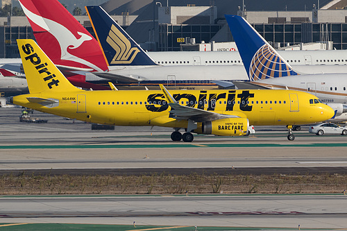 Spirit Airlines Airbus A320-200 N644NK at Los Angeles International Airport (KLAX/LAX) Spirit Airlines Airbus A320-200 N644NK at Los Angeles International Airport (KLAX/LAX)