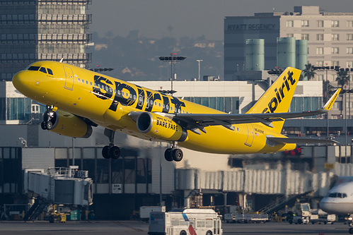Spirit Airlines Airbus A320-200 N648NK at Los Angeles International Airport (KLAX/LAX)