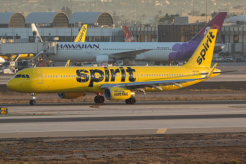 Spirit Airlines Airbus A321-200 N672NK at Los Angeles International Airport (KLAX/LAX) Spirit Airlines Airbus A321-200 N672NK at Los Angeles International Airport (KLAX/LAX)