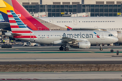 American Airlines Airbus A319-100 N766US at Los Angeles International Airport (KLAX/LAX)
