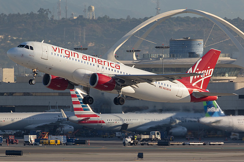 Virgin America Airbus A320-200 N838VA at Los Angeles International Airport (KLAX/LAX)