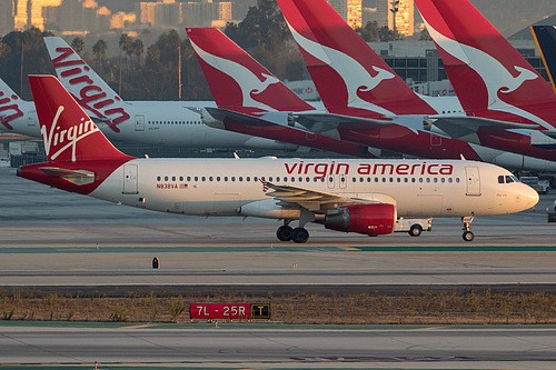 Virgin America Airbus A320-200 N838VA at Los Angeles International Airport (KLAX/LAX) Virgin America Airbus A320-200 N838VA at Los Angeles International Airport (KLAX/LAX)