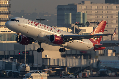 Virgin America Airbus A320-200 N845VA at Los Angeles International Airport (KLAX/LAX)