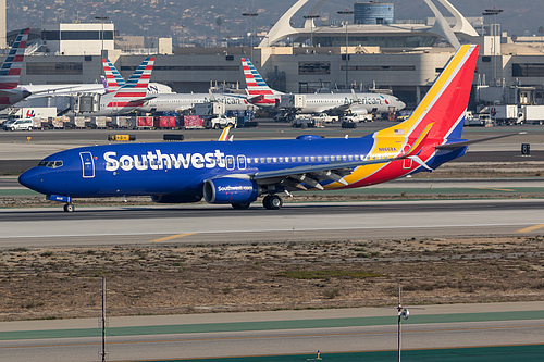 Southwest Airlines Boeing 737-800 N8668A at Los Angeles International Airport (KLAX/LAX) Southwest Airlines Boeing 737-800 N8668A at Los Angeles International Airport (KLAX/LAX)