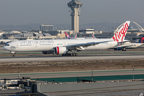 Virgin Australia Boeing 777-300ER VH-VOZ at Los Angeles International Airport (KLAX/LAX) Virgin Australia Boeing 777-300ER VH-VOZ at Los Angeles International Airport (KLAX/LAX)