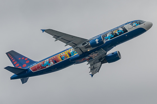 Brussels Airlines Airbus A320-200 OO-SND at London Heathrow Airport (EGLL/LHR)