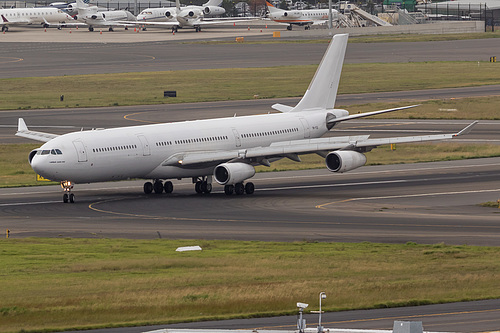 Hi Fly Malta Airbus A340-300 9H-FOX at Sydney Kingsford Smith International Airport (YSSY/SYD)