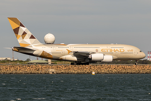 Etihad Airways Airbus A380-800 A6-APJ at Sydney Kingsford Smith International Airport (YSSY/SYD) Etihad Airways Airbus A380-800 A6-APJ at Sydney Kingsford Smith International Airport (YSSY/SYD)