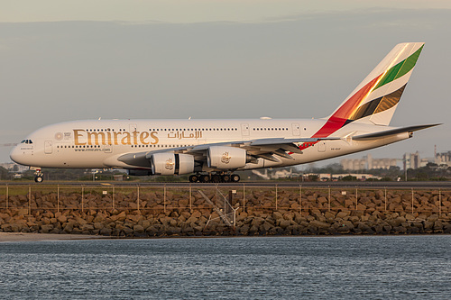Emirates Airbus A380-800 A6-EUF at Sydney Kingsford Smith International Airport (YSSY/SYD)