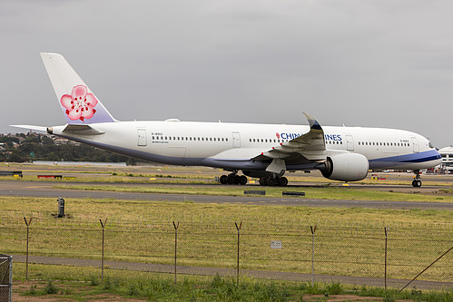 China Airlines Airbus A350-900 B-18902 at Sydney Kingsford Smith International Airport (YSSY/SYD) China Airlines Airbus A350-900 B-18902 at Sydney Kingsford Smith International Airport (YSSY/SYD)