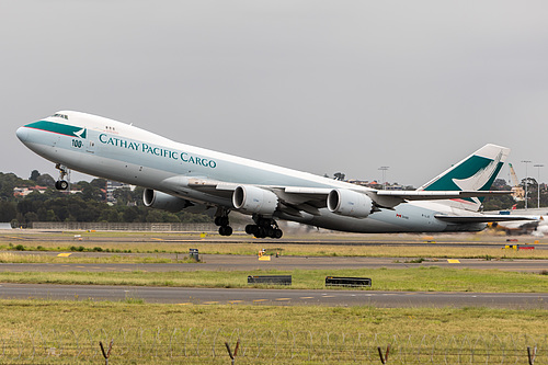 Cathay Pacific Boeing 747-8F B-LJC at Sydney Kingsford Smith International Airport (YSSY/SYD) Cathay Pacific Boeing 747-8F B-LJC at Sydney Kingsford Smith International Airport (YSSY/SYD)