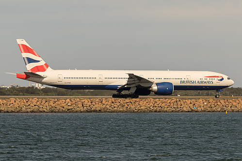 British Airways Boeing 777-300ER G-STBB at Sydney Kingsford Smith International Airport (YSSY/SYD) British Airways Boeing 777-300ER G-STBB at Sydney Kingsford Smith International Airport (YSSY/SYD)