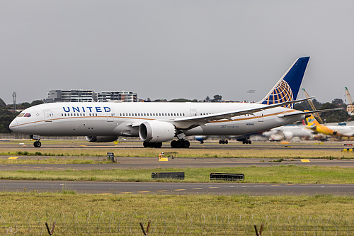 United Airlines Boeing 787-9 N26952 at Sydney Kingsford Smith International Airport (YSSY/SYD) United Airlines Boeing 787-9 N26952 at Sydney Kingsford Smith International Airport (YSSY/SYD)