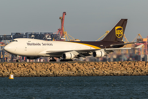 UPS Airlines Boeing 747-400F N575UP at Sydney Kingsford Smith International Airport (YSSY/SYD) UPS Airlines Boeing 747-400F N575UP at Sydney Kingsford Smith International Airport (YSSY/SYD)