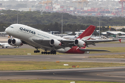 Qantas Airbus A380-800 VH-OQG at Sydney Kingsford Smith International Airport (YSSY/SYD)