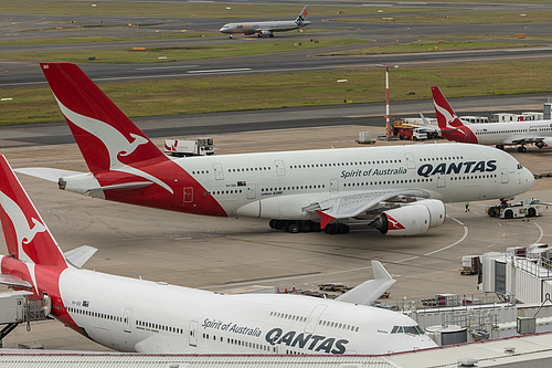 Qantas Airbus A380-800 VH-OQG at Sydney Kingsford Smith International Airport (YSSY/SYD)