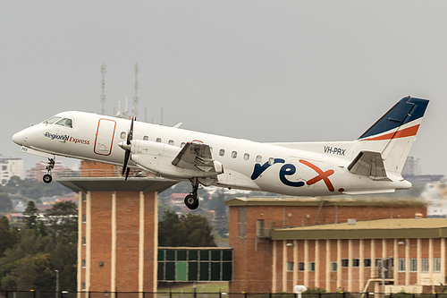 REX Saab 340B VH-PRX at Sydney Kingsford Smith International Airport (YSSY/SYD)