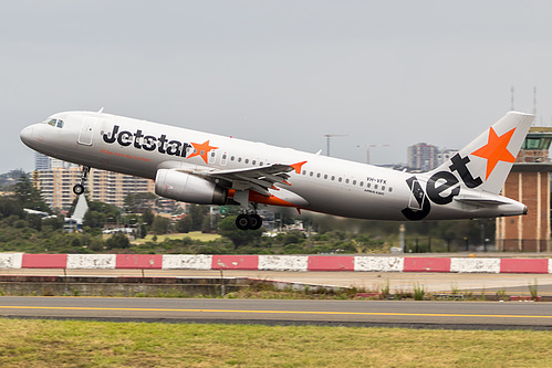 Jetstar Airways Airbus A320-200 VH-VFK at Sydney Kingsford Smith International Airport (YSSY/SYD) Jetstar Airways Airbus A320-200 VH-VFK at Sydney Kingsford Smith International Airport (YSSY/SYD)