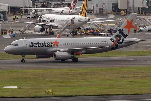Jetstar Airways Airbus A320-200 VH-VFP at Sydney Kingsford Smith International Airport (YSSY/SYD) Jetstar Airways Airbus A320-200 VH-VFP at Sydney Kingsford Smith International Airport (YSSY/SYD)