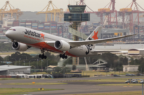 Jetstar Airways Boeing 787-8 VH-VKD at Sydney Kingsford Smith International Airport (YSSY/SYD) Jetstar Airways Boeing 787-8 VH-VKD at Sydney Kingsford Smith International Airport (YSSY/SYD)