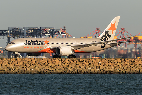Jetstar Airways Boeing 787-8 VH-VKF at Sydney Kingsford Smith International Airport (YSSY/SYD) Jetstar Airways Boeing 787-8 VH-VKF at Sydney Kingsford Smith International Airport (YSSY/SYD)