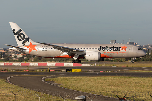 Jetstar Airways Boeing 787-8 VH-VKF at Sydney Kingsford Smith International Airport (YSSY/SYD) Jetstar Airways Boeing 787-8 VH-VKF at Sydney Kingsford Smith International Airport (YSSY/SYD)