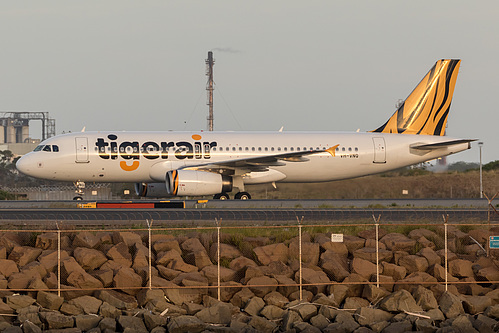 Tigerair Australia Airbus A320-200 VH-VNQ at Sydney Kingsford Smith International Airport (YSSY/SYD) Tigerair Australia Airbus A320-200 VH-VNQ at Sydney Kingsford Smith International Airport (YSSY/SYD)