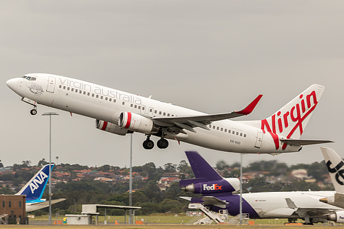 Virgin Australia Boeing 737-800 VH-VOO at Sydney Kingsford Smith International Airport (YSSY/SYD) Virgin Australia Boeing 737-800 VH-VOO at Sydney Kingsford Smith International Airport (YSSY/SYD)